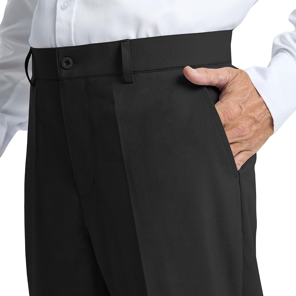 LETAOTAO Men's Classic Fit Dress Pants, Wrinkle-Free Flat